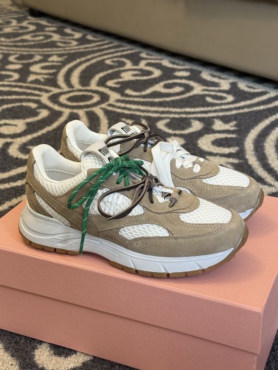 Miu Miu Cozy Height Increasing Chunky Sneakers Fashion Casual Shoes