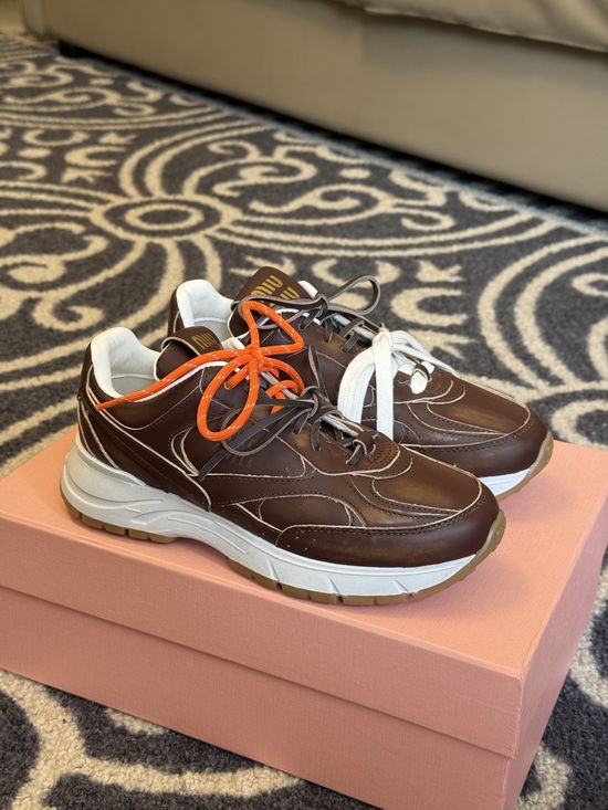 Miu Miu Cozy Height Increasing Chunky Sneakers Fashion Casual Shoes
