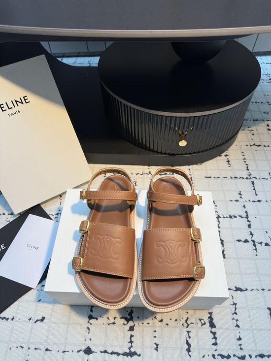 Celine Vintage Roman Sandals with Modern Chic Appeal