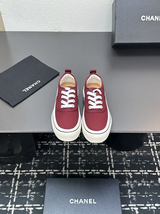 Chanel Canvas Casual Sneakers Comfortable Versatile Daily Footwear