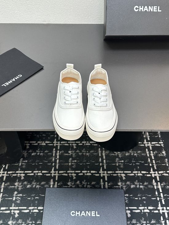 Chanel Canvas Casual Sneakers Comfortable Versatile Daily Footwear
