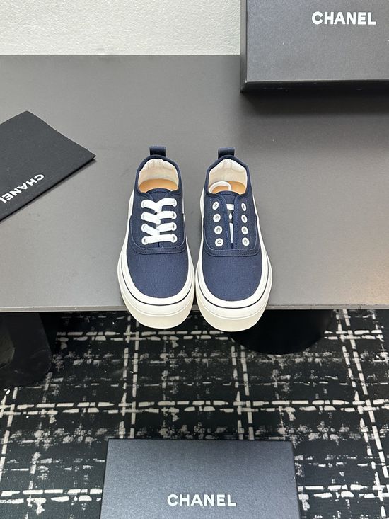 Chanel Canvas Casual Sneakers Comfortable Versatile Daily Footwear