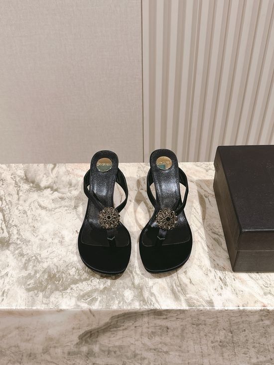 Yves Saint Laurent Classic Silk Upper Stiletto Heels with Decorative Buckle