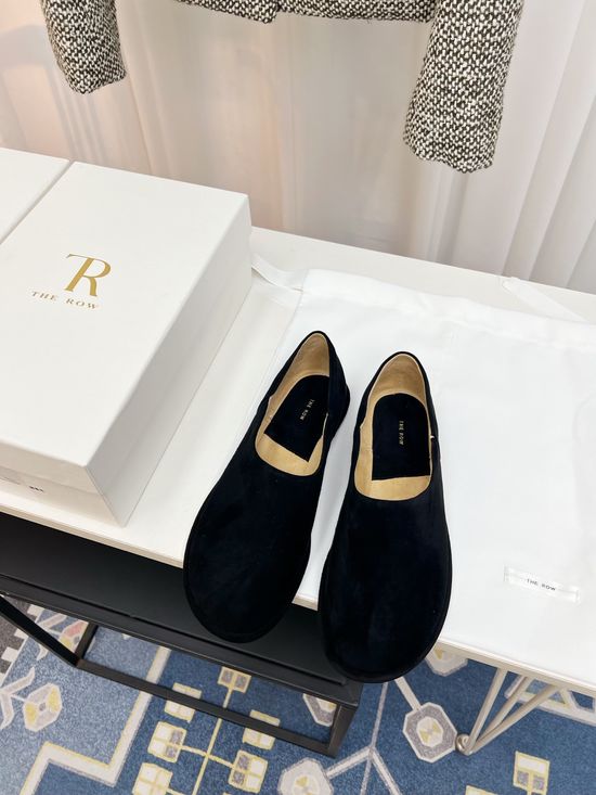 The Row Vintage Soft Leather Non Slip Comfort Loafer Shoes