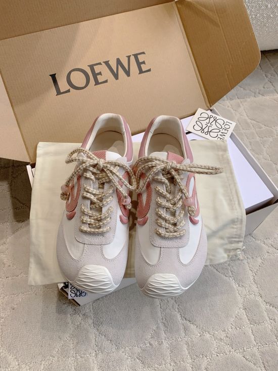 Loewe Classic Leather Casual Trainers Comfortable Daily Shoes