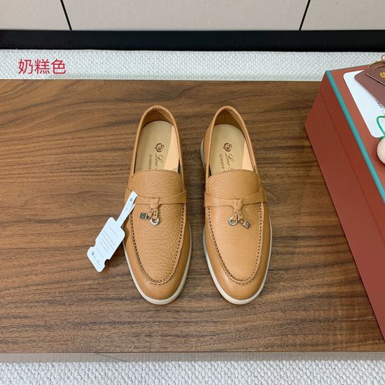 Loro Piana Classic Hand Stitched Leather Loafer Shoes