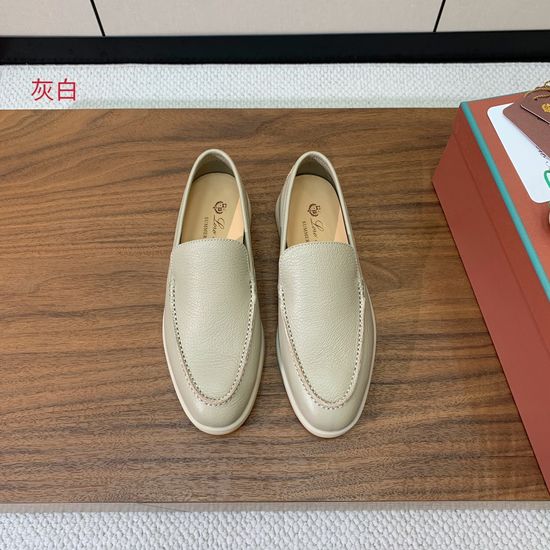 Loro Piana Smooth Leather Comfortable Walking Loafers