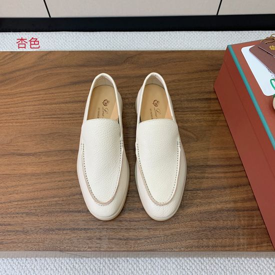 Loro Piana Smooth Leather Comfortable Walking Loafers