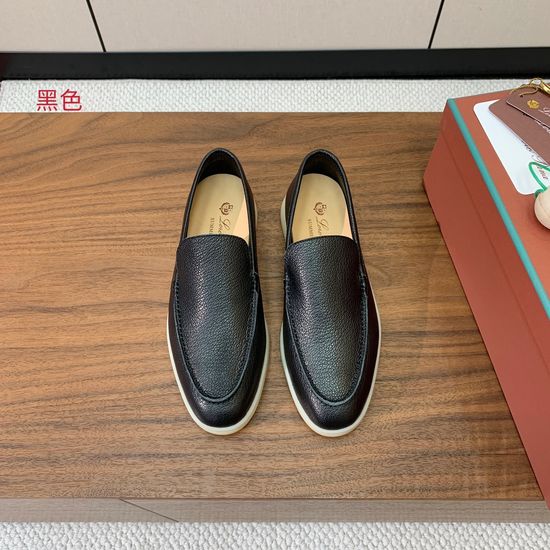 Loro Piana Smooth Leather Comfortable Walking Loafers