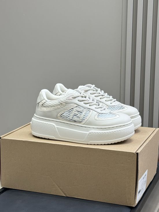 Fendi Breathable Mesh Casual Sneakers With Height Boost