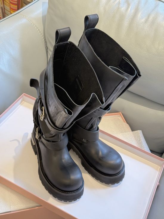Balenciaga Trendy Tall Boots with Adjustable Straps Non-slip Sole