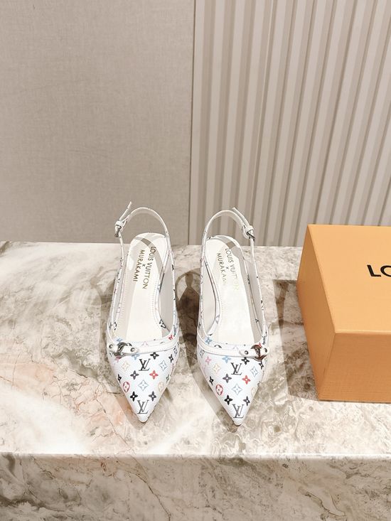 Louis Vuitton Chic Chunky Heel Buckle Strap Casual Shoes