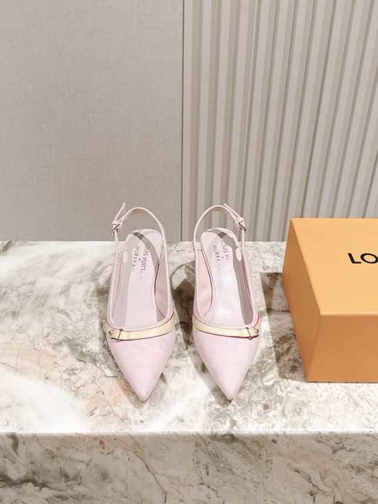 Louis Vuitton Chic Chunky Heel Buckle Strap Casual Shoes