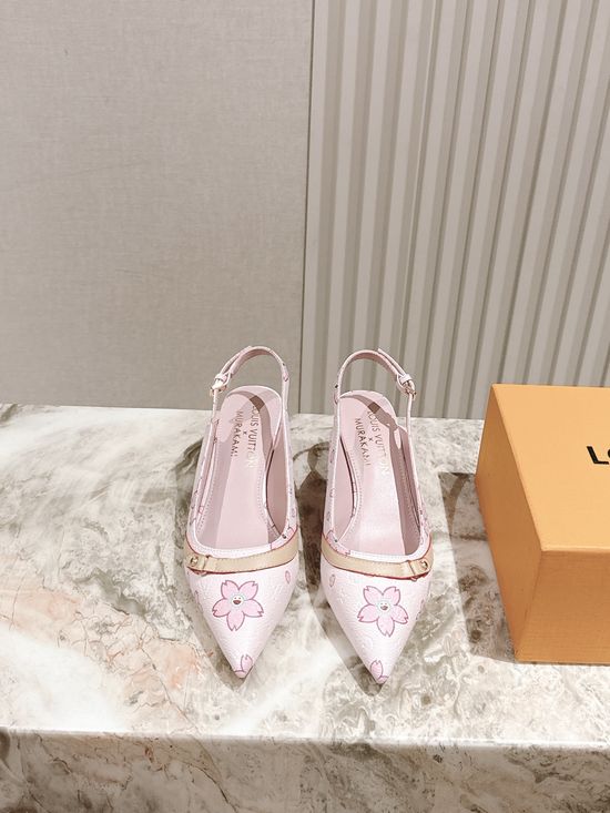 Louis Vuitton Chic Chunky Heel Buckle Strap Casual Shoes