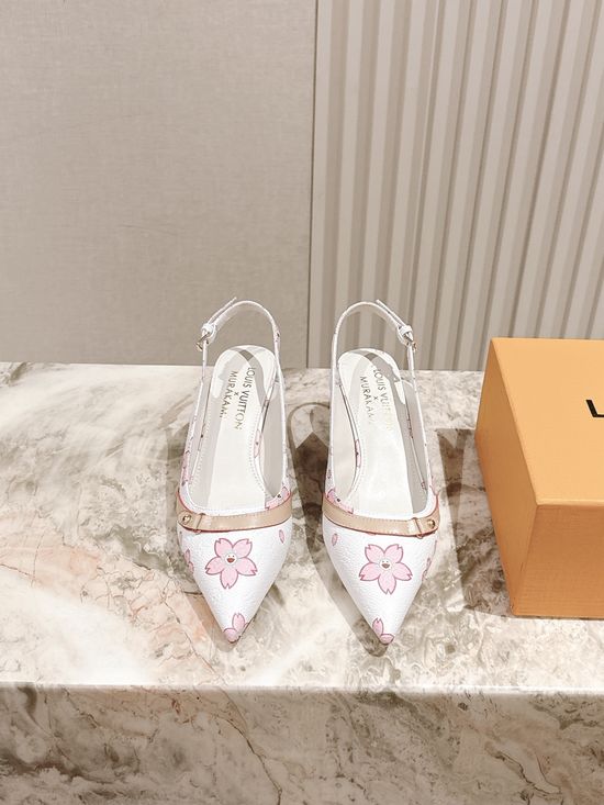 Louis Vuitton Chic Chunky Heel Buckle Strap Casual Shoes
