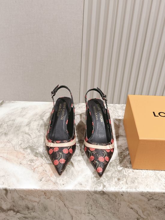 Louis Vuitton Chic Chunky Heel Buckle Strap Casual Shoes