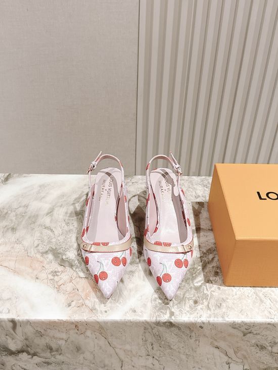 Louis Vuitton Chic Chunky Heel Buckle Strap Casual Shoes