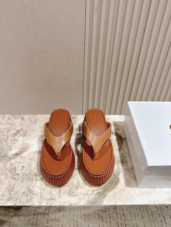 Chloe Thick Sole Flip Flops Non Slip Height Increasing Shoes