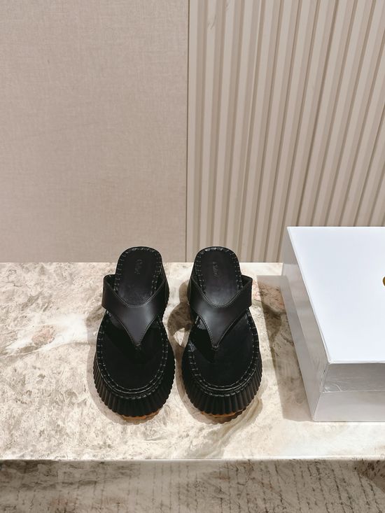 Chloe Thick Sole Flip Flops Non Slip Height Increasing Shoes