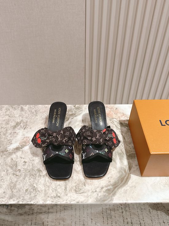 Louis Vuitton Chic Chunky Heel Buckle Strap Casual Shoes