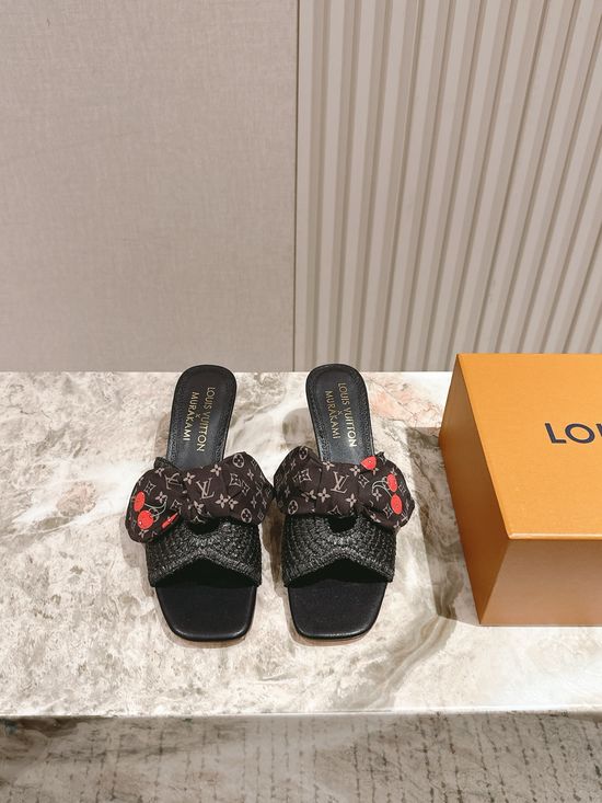 Louis Vuitton Chic Chunky Heel Buckle Strap Casual Shoes