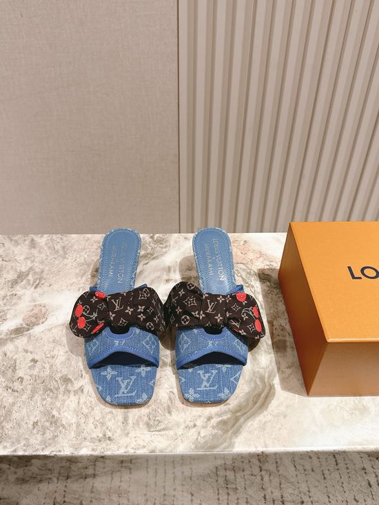 Louis Vuitton Chic Chunky Heel Buckle Strap Casual Shoes