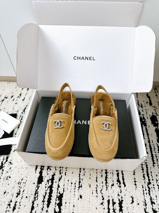 Chanel Soft Furry Slide Sandals Durable Premium Anti-slip Casual Shoes
