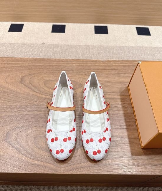 Louis Vuitton LV 3D Cherry Decor Casual Ballet Flats with Premium Lining