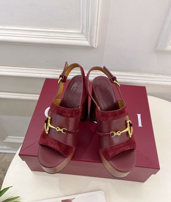 Gucci Horsebit Buckle Platform High Heel Sandals