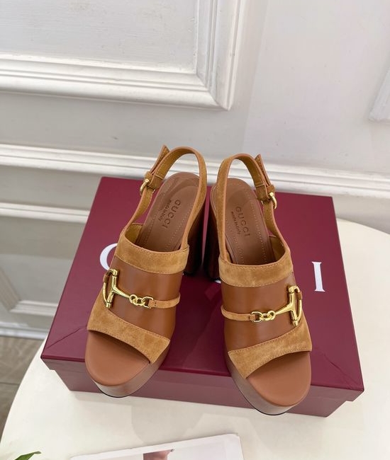 Gucci Horsebit Buckle Platform High Heel Sandals