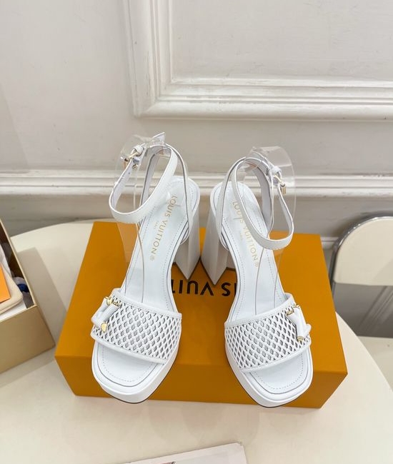 Louis Vuitton LV V Cut Platform Stiletto Heel Sandals