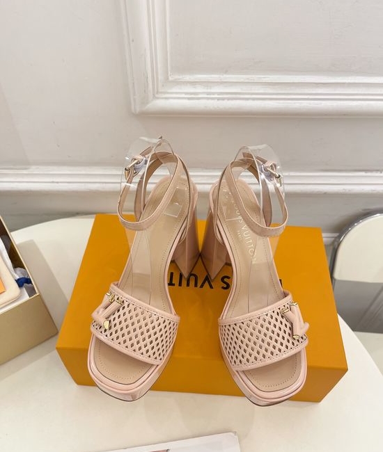 Louis Vuitton LV V Cut Platform Stiletto Heel Sandals