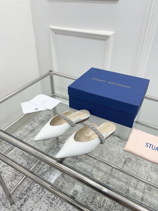 Stuart Weitzman Pearl Strappy High Heels with Original Design