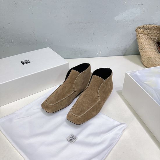 Toteme Suede Slip On Chelsea Boots with Soft Leather Lining