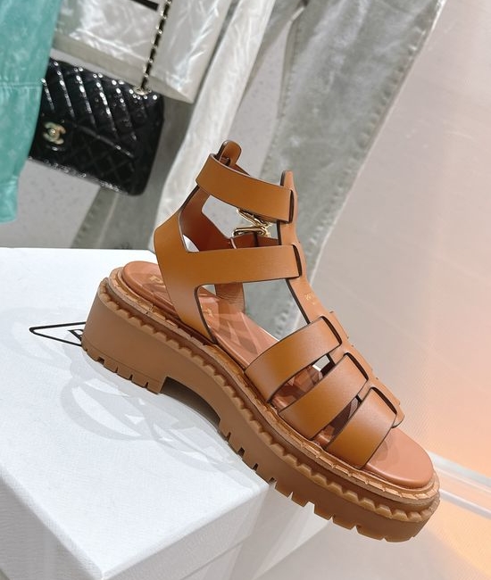 Prada Cross Strap Thick Sole Lightweight Non Slip Beach Sandals