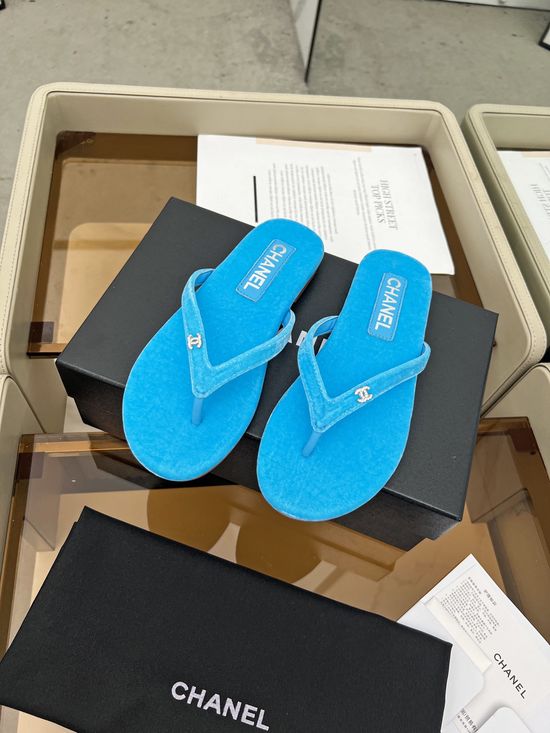 Chanel Premium Flip Flops Soft Sheepskin Upper Leather Sole