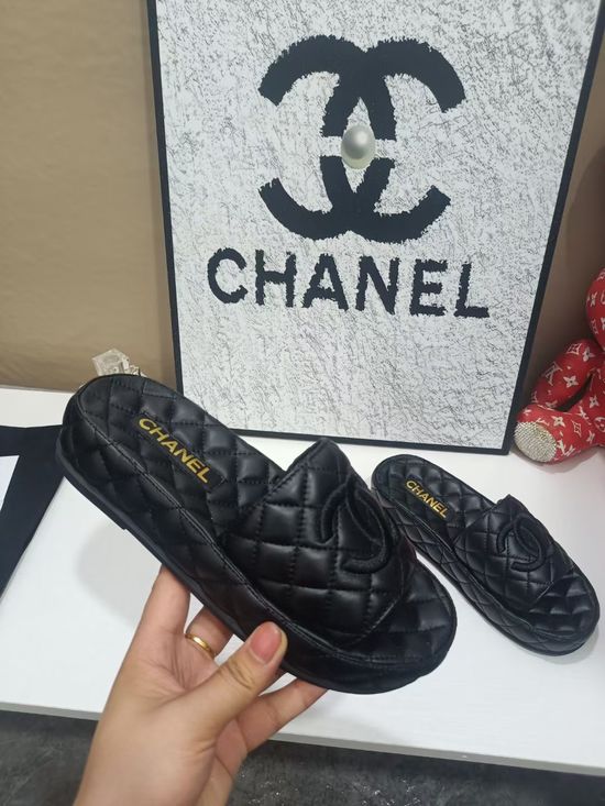 Chanel Premium Casual Slippers Comfortable High Quality Upper Sole