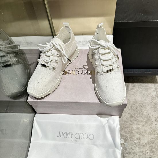 Jimmy Choo Casual Knit Sneakers Comfortable Fashion Daily Wear