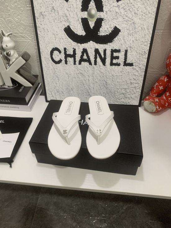 Chanel Premium Flip Flops Soft Sheepskin Upper Leather Sole