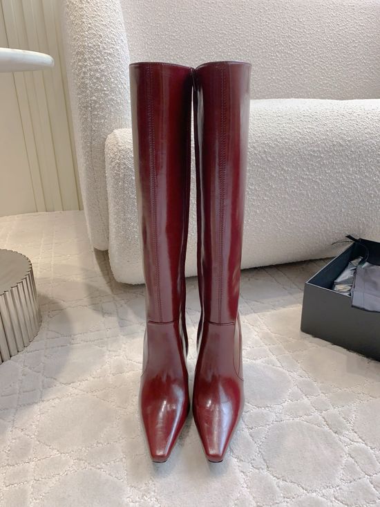 Yves Saint Laurent Stiletto High-Heeled Knee-High Boots