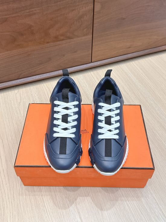 Hermes Classic Suede Leather Casual Shoes Soft Sole Comfortable Daily Footwear