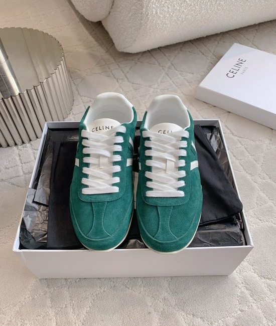 Celine Classic Color Matching Leather Casual Sneakers