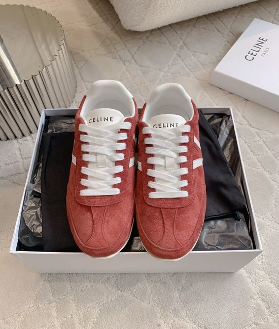 Celine Classic Color Matching Leather Casual Sneakers