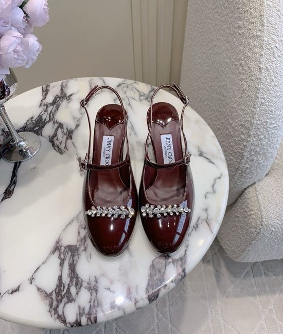 Jimmy Choo Water Drill Patent Leather High Heels, Classic Style