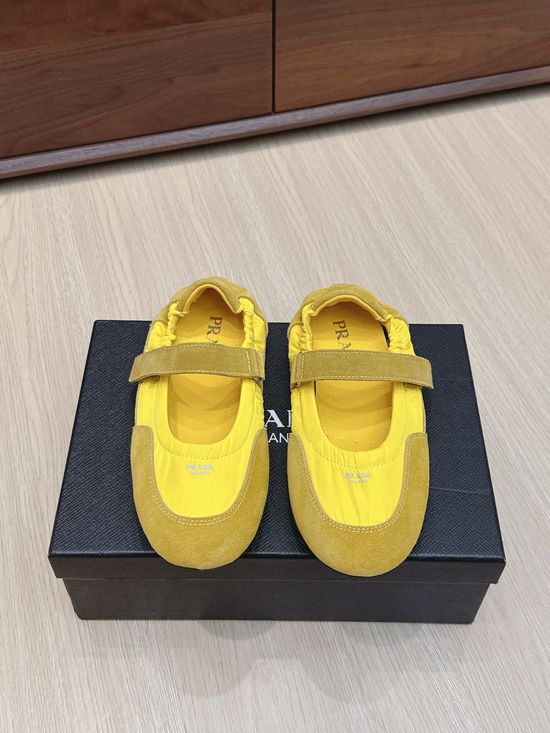 Prada Elegant Patchwork Mary Jane Flats