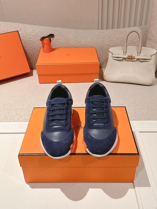 Hermes Chunky Casual Sneakers Soft Sole Breathable Lightweight Daily Footwear