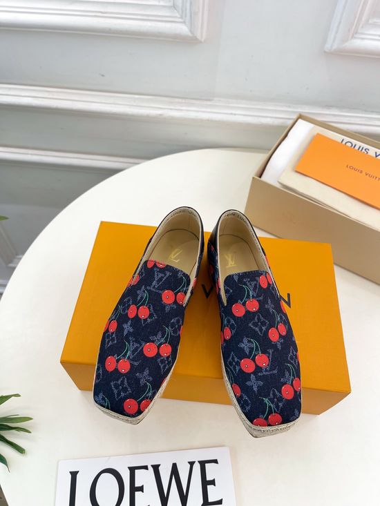 Louis Vuitton Classic Pattern Espadrilles Comfortable Stylish Casual Daily Shoes