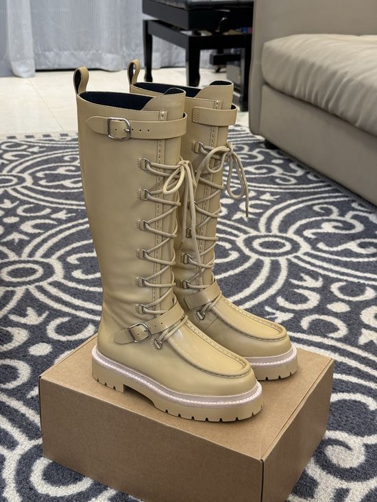 Hermes Full Grain Calfskin High Boots Durable Comfort