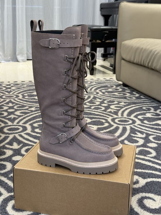 Hermes Suede Calfskin High Top Boots Premium Quality