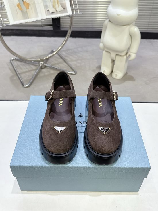 Prada Platform Mary Jane Shoes Non-slip Lightweight Comfort Sole